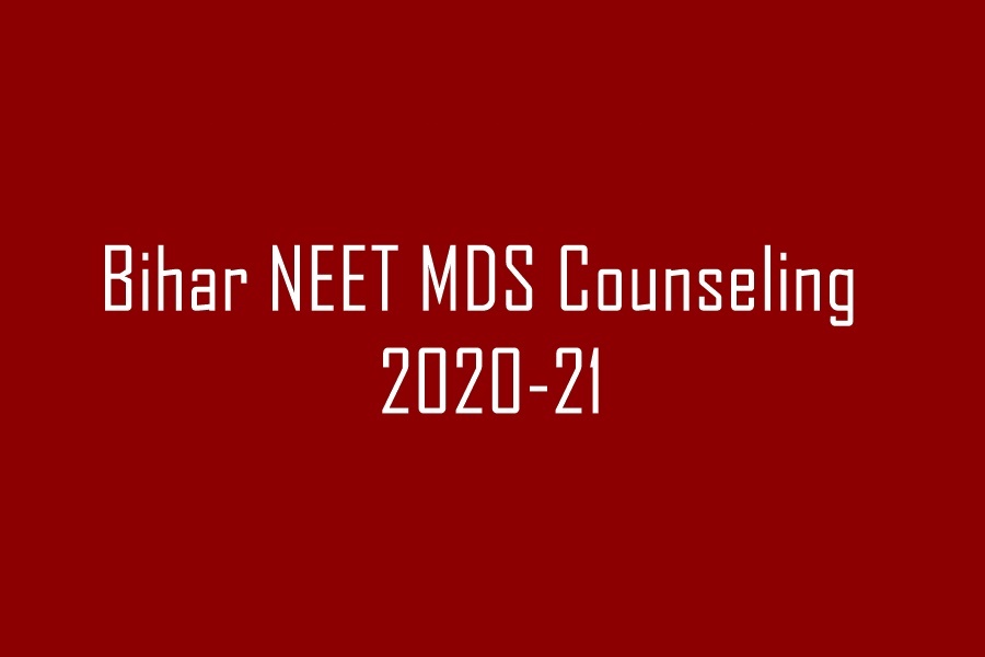 Bihar NEET MDS Counseling 2020