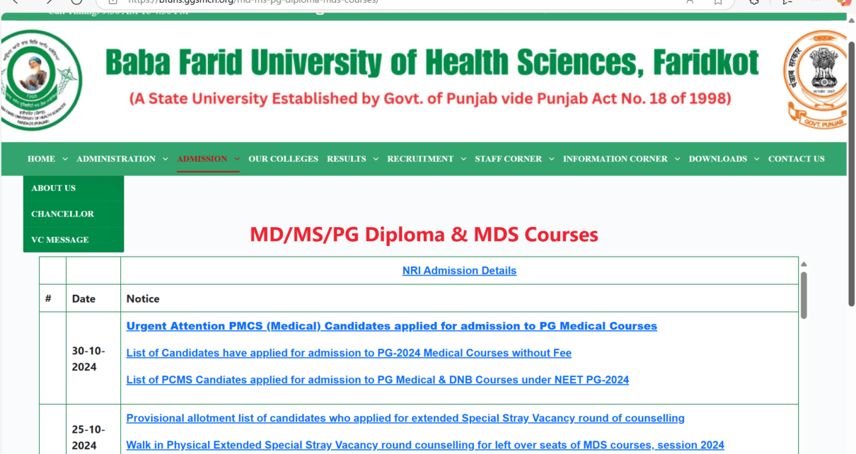 punjab neet mds counseling 2025