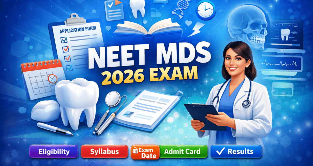 NEET MDS Exam 2026 notification, eligibility criteria, exam date, syllabus and application form details